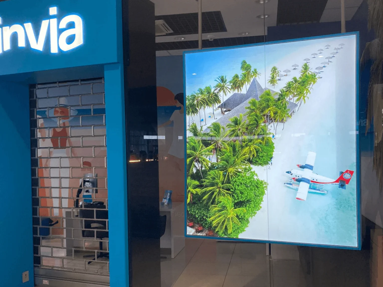 svetelny box plachta led osvetlenie reklamna plocha interier prevadzka invia